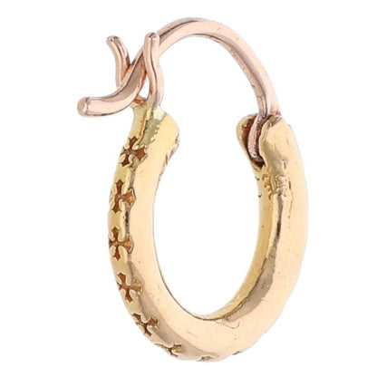 Chrome Hearts 22K ER TFL Gold Yellow Gold Earrings Size ONE SIZE