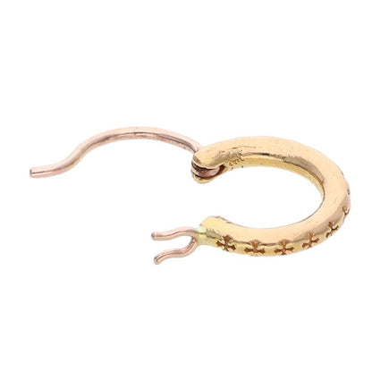 Chrome Hearts 22K ER TFL Gold Yellow Gold Earrings Size ONE SIZE