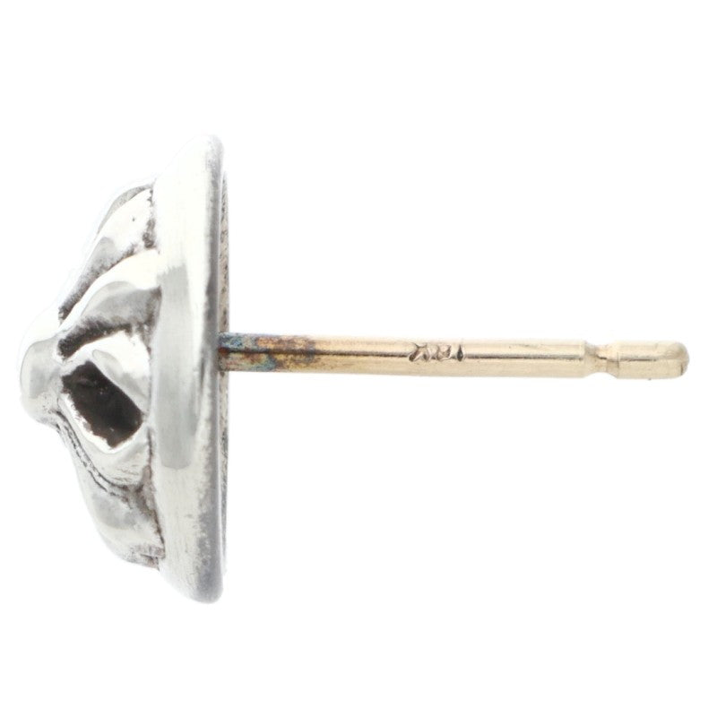 Chrome Hearts Cross Ball Stud Silver Earring Size ONE SIZE