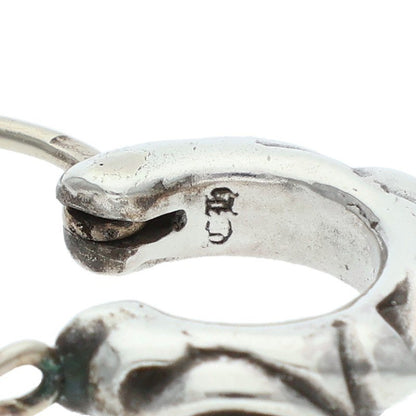 Chrome Hearts Tiny Scroll Hoop Silver Earring Size ONE SIZE