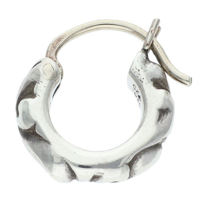 Chrome Hearts Tiny Scroll Hoop Silver Earring Size ONE SIZE