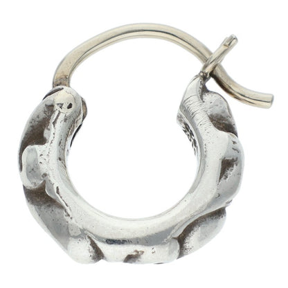 Chrome Hearts Tiny Scroll Hoop Silver Earring Size ONE SIZE