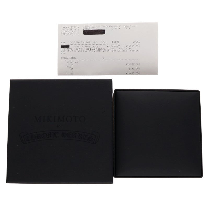 Chrome Hearts MIKIMOTO CH Plus Heart Pearl Size ONE SIZE