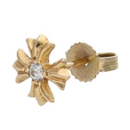 Chrome Hearts 22K CH Plus 1 Yellow Gold Earrings Size Multi