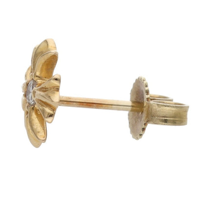 Chrome Hearts 22K CH Plus 1 Yellow Gold Earrings Size Multi