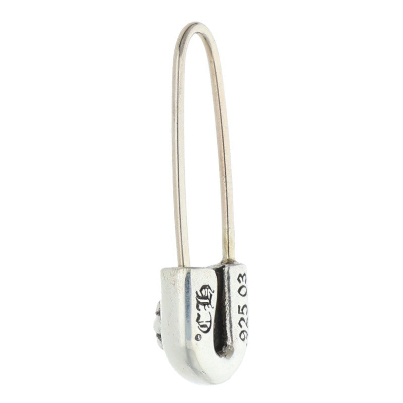 Chrome Hearts ER Safety Pin 1 Diamond Silver Earring