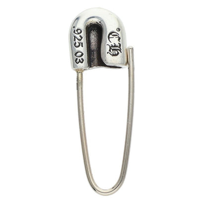 Chrome Hearts ER Safety Pin 1 Diamond Silver Earring