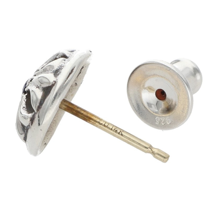 Chrome Hearts Cross Ball Stud Sapphire Silver Size ONE SIZE