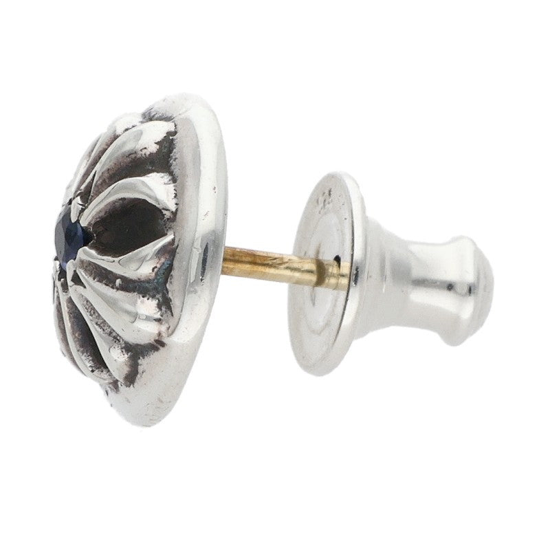 Chrome Hearts Cross Ball Stud Sapphire Silver Size ONE SIZE