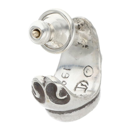 Chrome Hearts Curved Teardrop Earring Silver (Silver 2.84g)