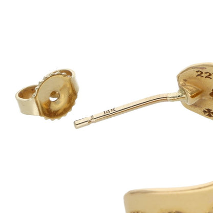 Chrome Hearts 22K Gold CH Wide Single Earring Size ONE SIZE