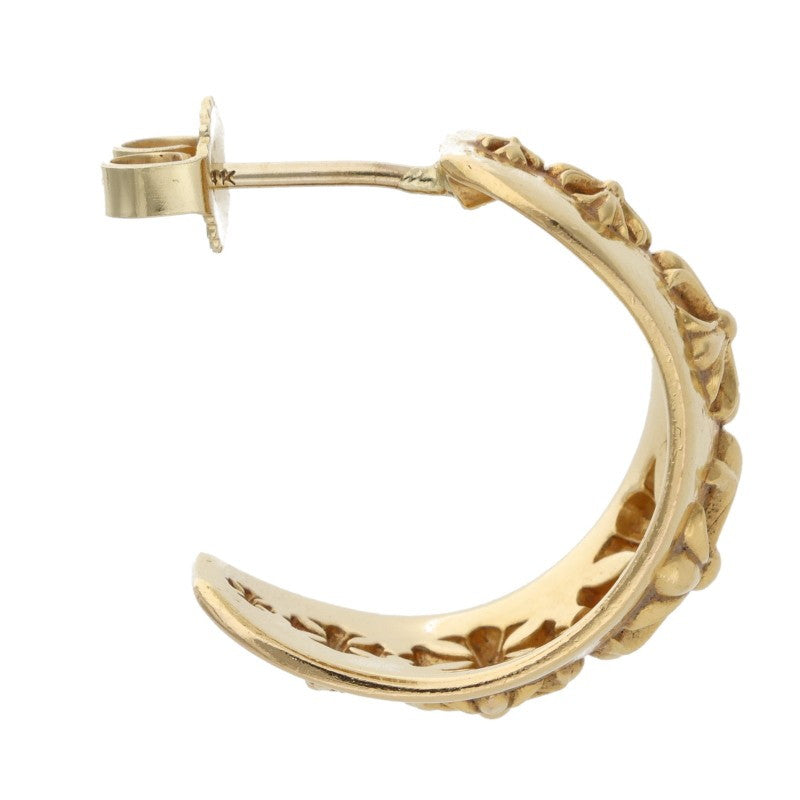 Chrome Hearts 22K Gold CH Wide Single Earring Size ONE SIZE