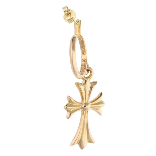 Chrome Hearts 22K Tiny CH Cross Charm Hoop Size ONE SIZE