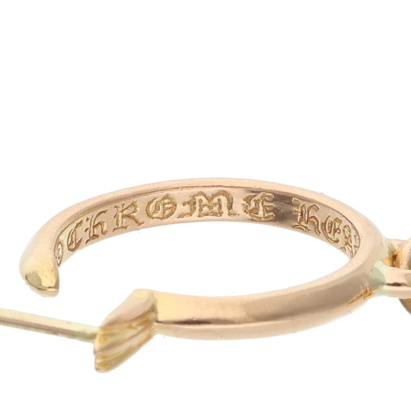 Chrome Hearts 22K Tiny CH Cross Charm Hoop Size ONE SIZE