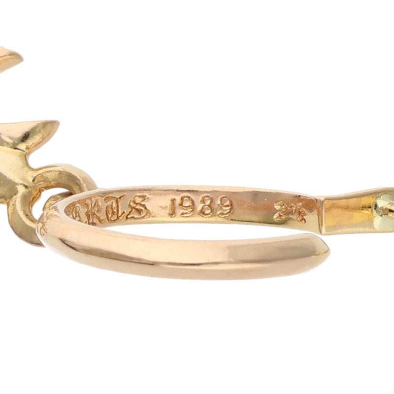 Chrome Hearts 22K Tiny CH Cross Charm Hoop Size ONE SIZE