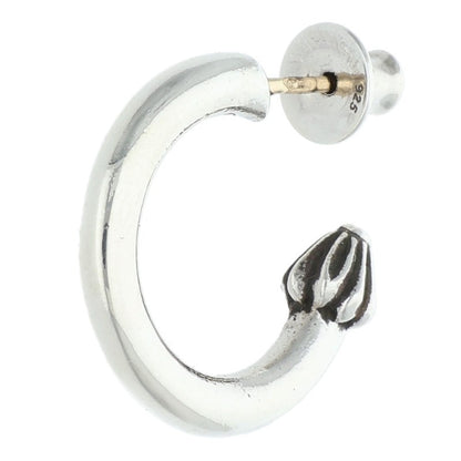 Chrome Hearts Plain Hoop Silver Earring Size ONE SIZE