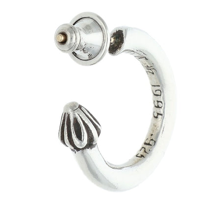 Chrome Hearts Plain Hoop Silver Earring Size ONE SIZE