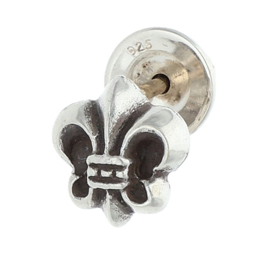 Chrome Hearts BS Fleur Stud Silver Earring Size ONE SIZE