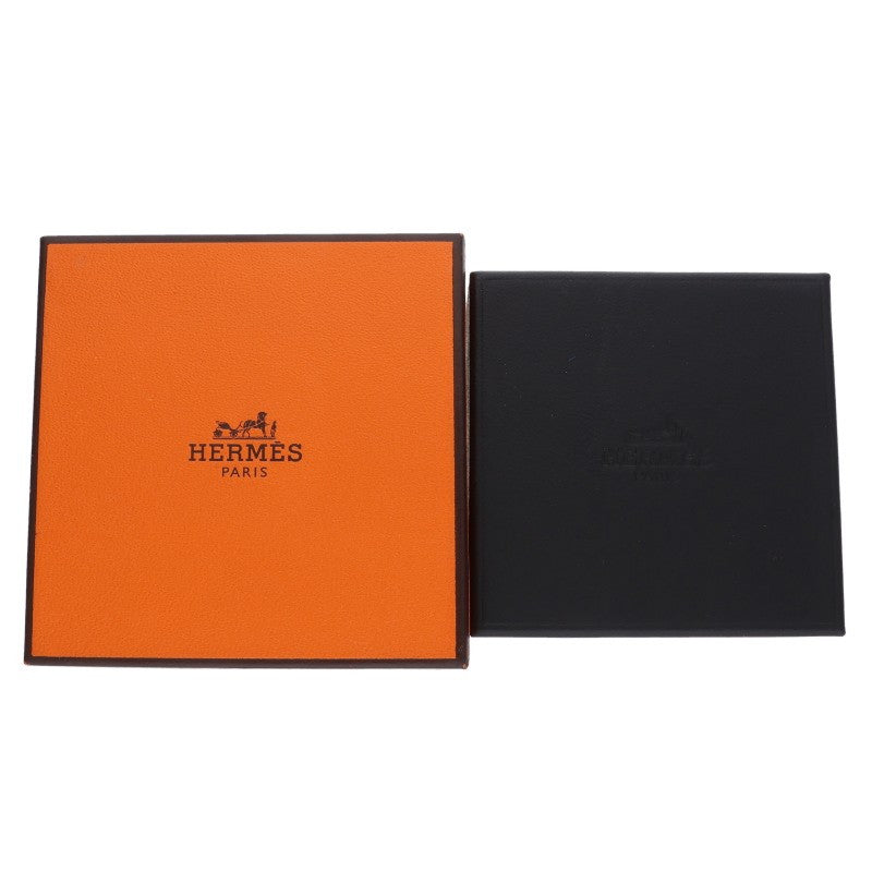 HERMES Finesse K18PG Black Spinel Earrings Size ONE SIZE