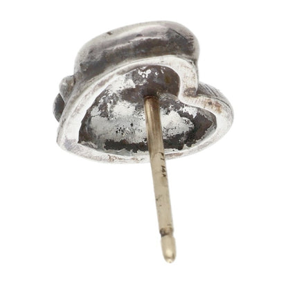 Chrome Hearts Heart Stud Earring Silver Size ONE SIZE