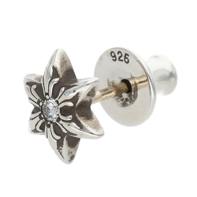 Chrome Hearts 1-Dia Star Stud Earring Silver Size ONE SIZE