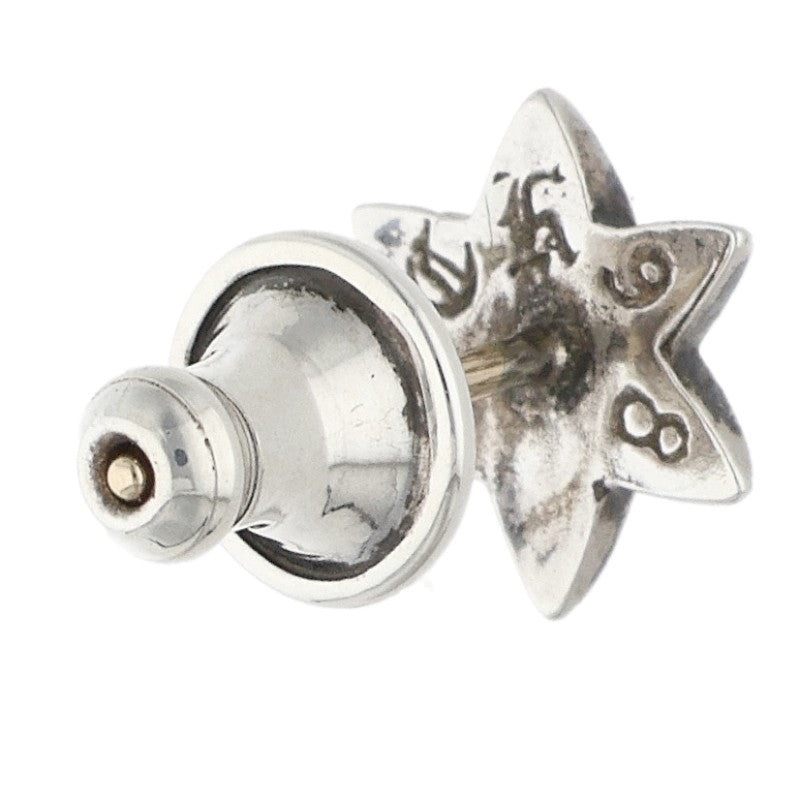 Chrome Hearts 1-Dia Star Stud Earring Silver Size ONE Multi
