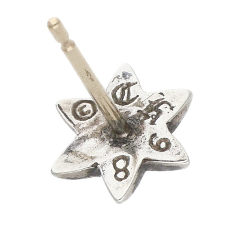 Chrome Hearts 1-Dia Star Stud Earring Silver Size ONE Multi