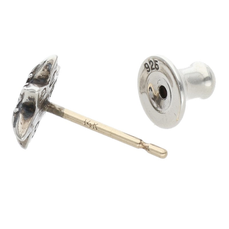 Chrome Hearts 1-Dia Star Stud Earring Silver Size ONE Multi