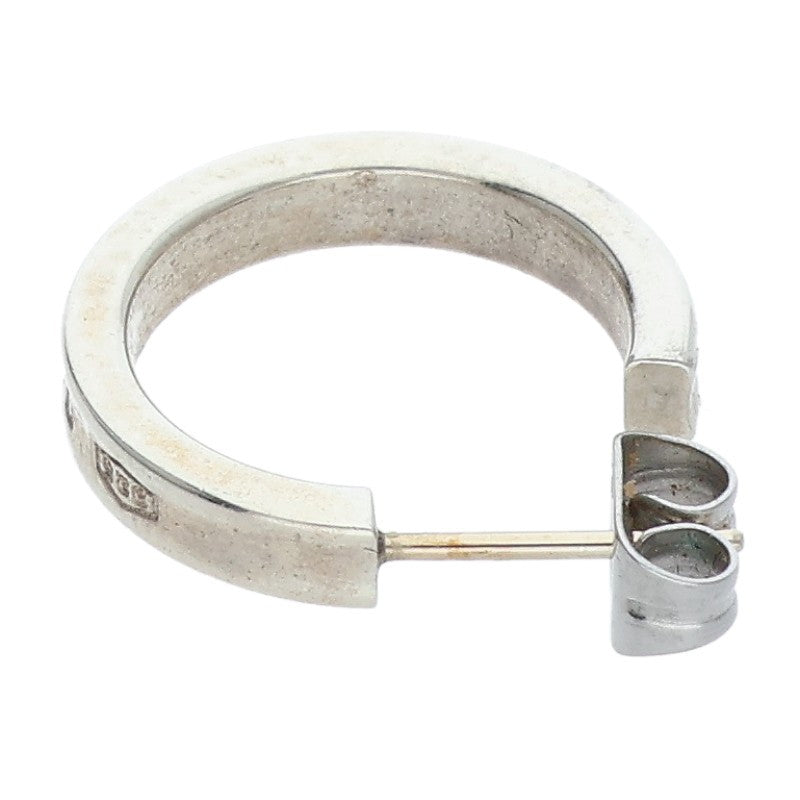 TIFFANY&Co. 1837 Sterling Silver Hoop Earrings Size ONE SIZE