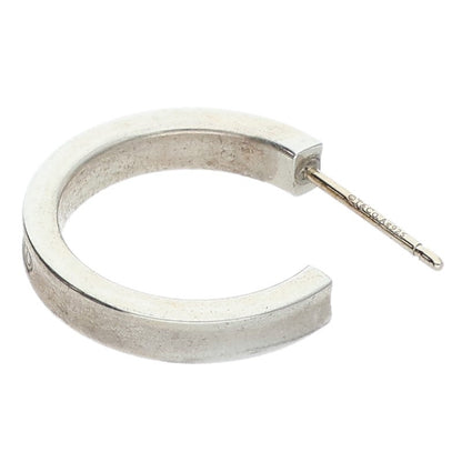 TIFFANY&Co. 1837 Sterling Silver Hoop Earrings Size ONE SIZE