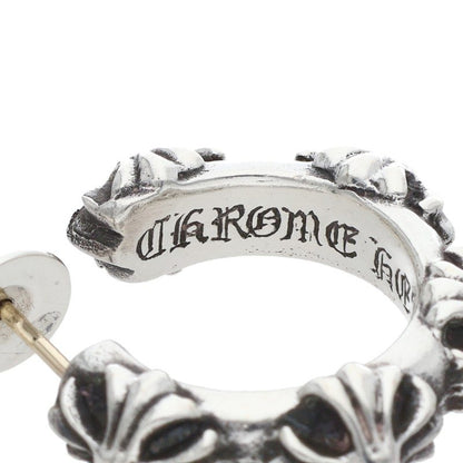 Chrome Hearts Crossband Hoop Earring Silver Size ONE SIZE