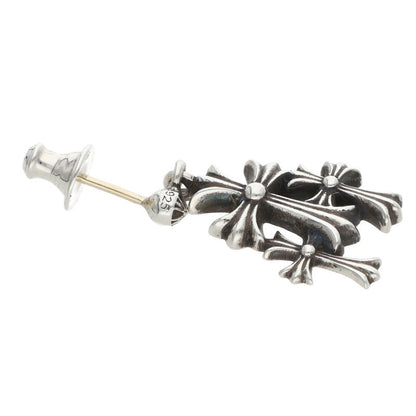 Chrome Hearts 3 CH Cross Drop Silver Earring Size ONE SIZE