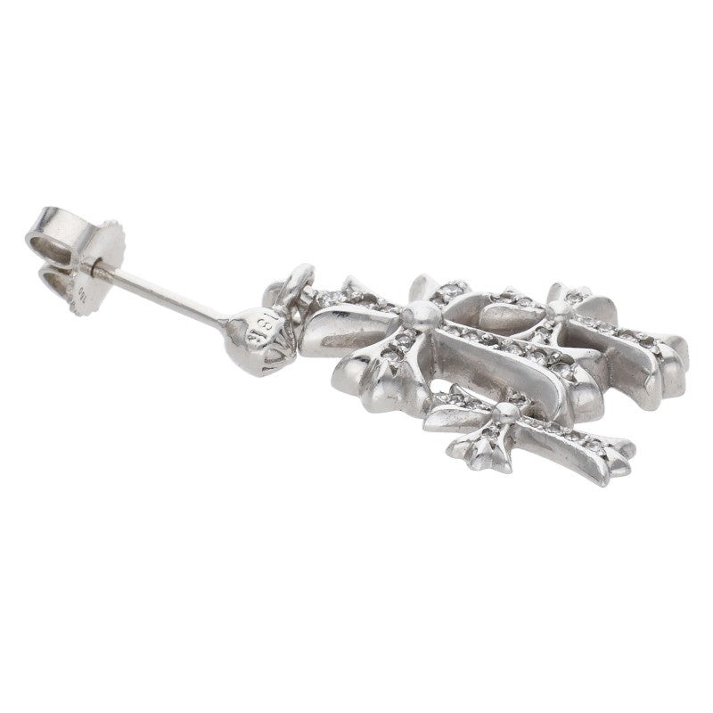 Chrome Hearts 18K Triple CH Cross Pave Diamond Size ONE SIZE