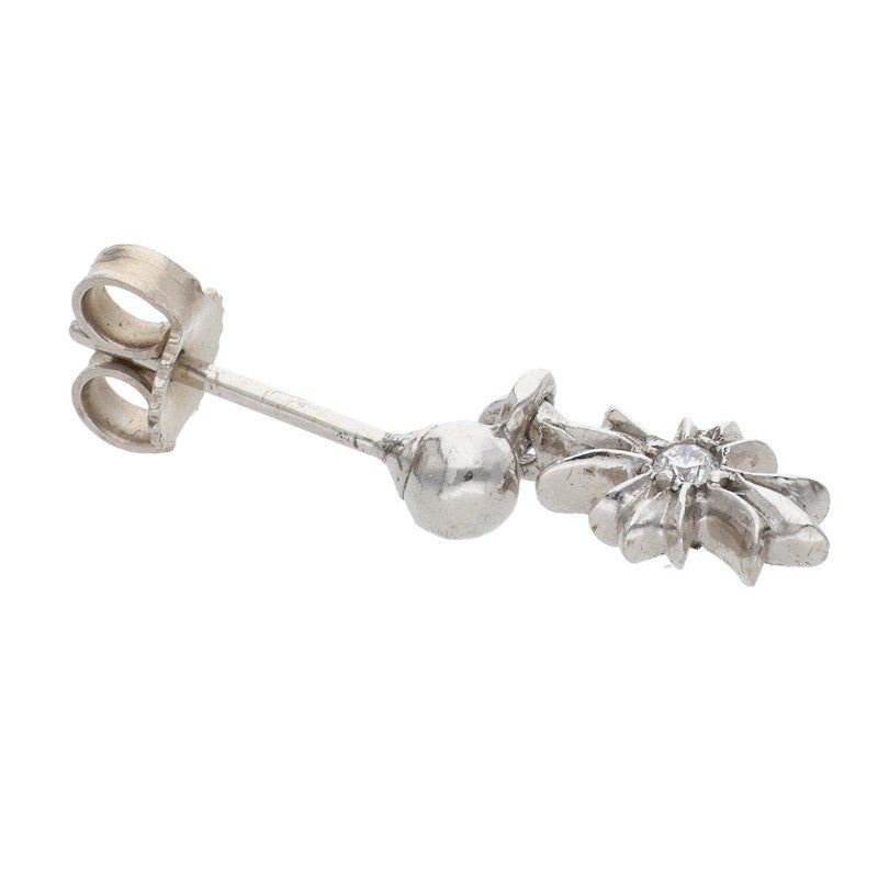 Chrome Hearts 18K Tiny E CH Plus Diamond Drop Size ONE SIZE