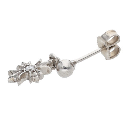 Chrome Hearts 18K Tiny E CH Plus Diamond Drop Size ONE SIZE