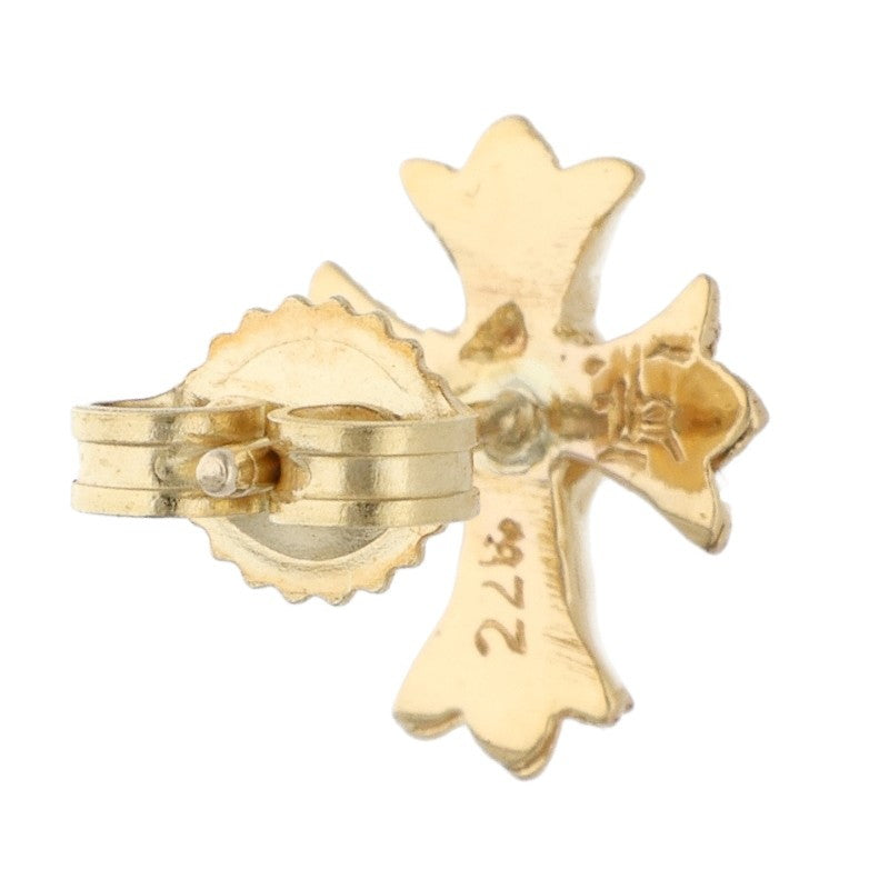 Chrome Hearts 22K No2 CH Cross Stud Gold Size ONE SIZE