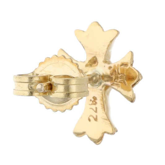 Chrome Hearts 22K No2 CH Cross Stud Gold Size ONE SIZE