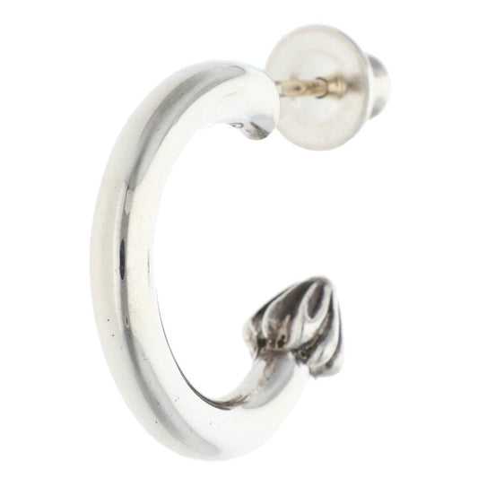 Chrome Hearts 925 Silver Plain Hoop Earring Size ONE SIZE