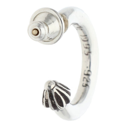 Chrome Hearts 925 Silver Plain Hoop Earring