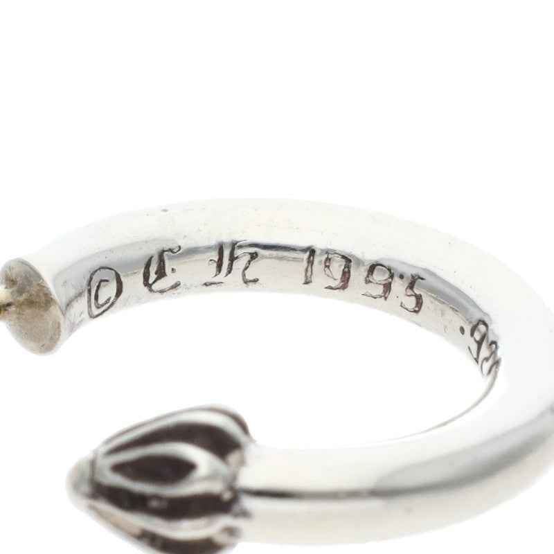 Chrome Hearts 925 Silver Plain Hoop Earring