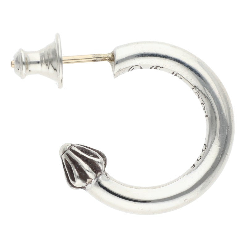 Chrome Hearts 925 Silver Plain Hoop Earring