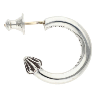 Chrome Hearts 925 Silver Plain Hoop Earring