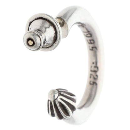 Chrome Hearts 925 Silver Plain Hoop Earring Size ONE SIZE
