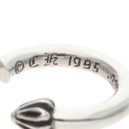 Chrome Hearts 925 Silver Plain Hoop Earring Size ONE SIZE