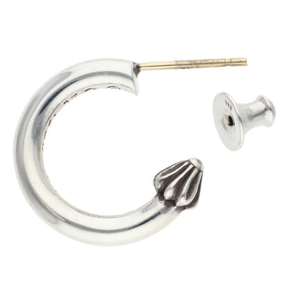 Chrome Hearts 925 Silver Plain Hoop Earring Size ONE SIZE
