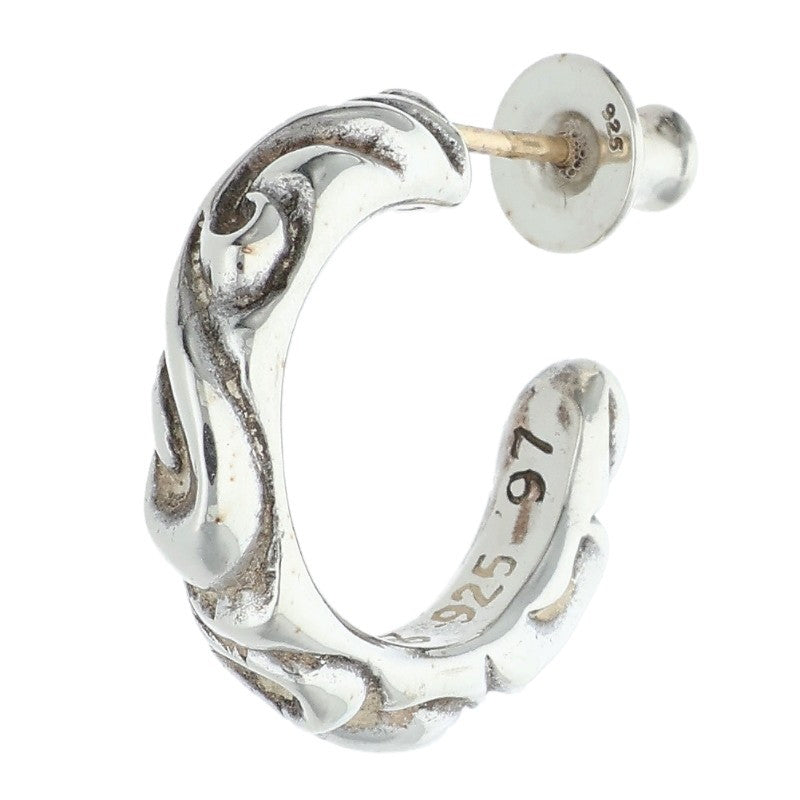 Chrome Hearts Silver Scroll Hoop Size ONE SIZE