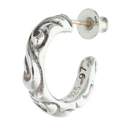 Chrome Hearts Silver Scroll Hoop Size ONE SIZE