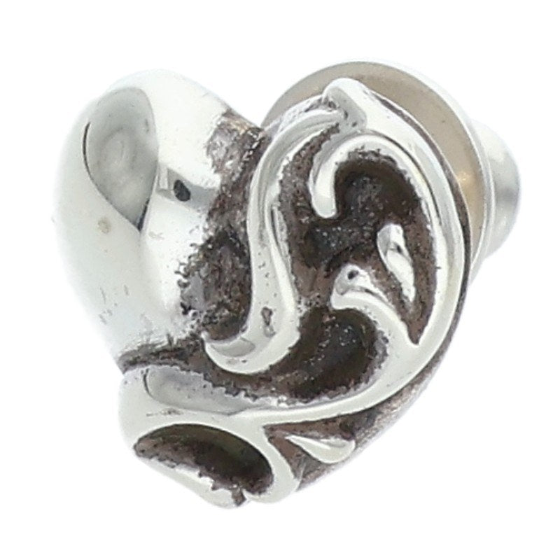 Chrome Hearts Silver Heart Stud Size ONE SIZE