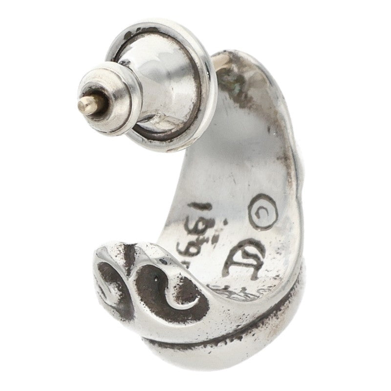 Chrome Hearts Carved Teardrop Silver Earring Size ONE SIZE