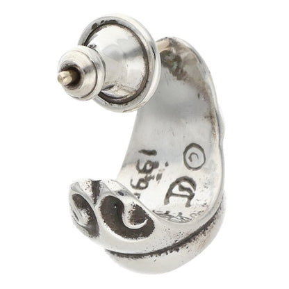 Chrome Hearts Carved Teardrop Silver Earring Size ONE SIZE